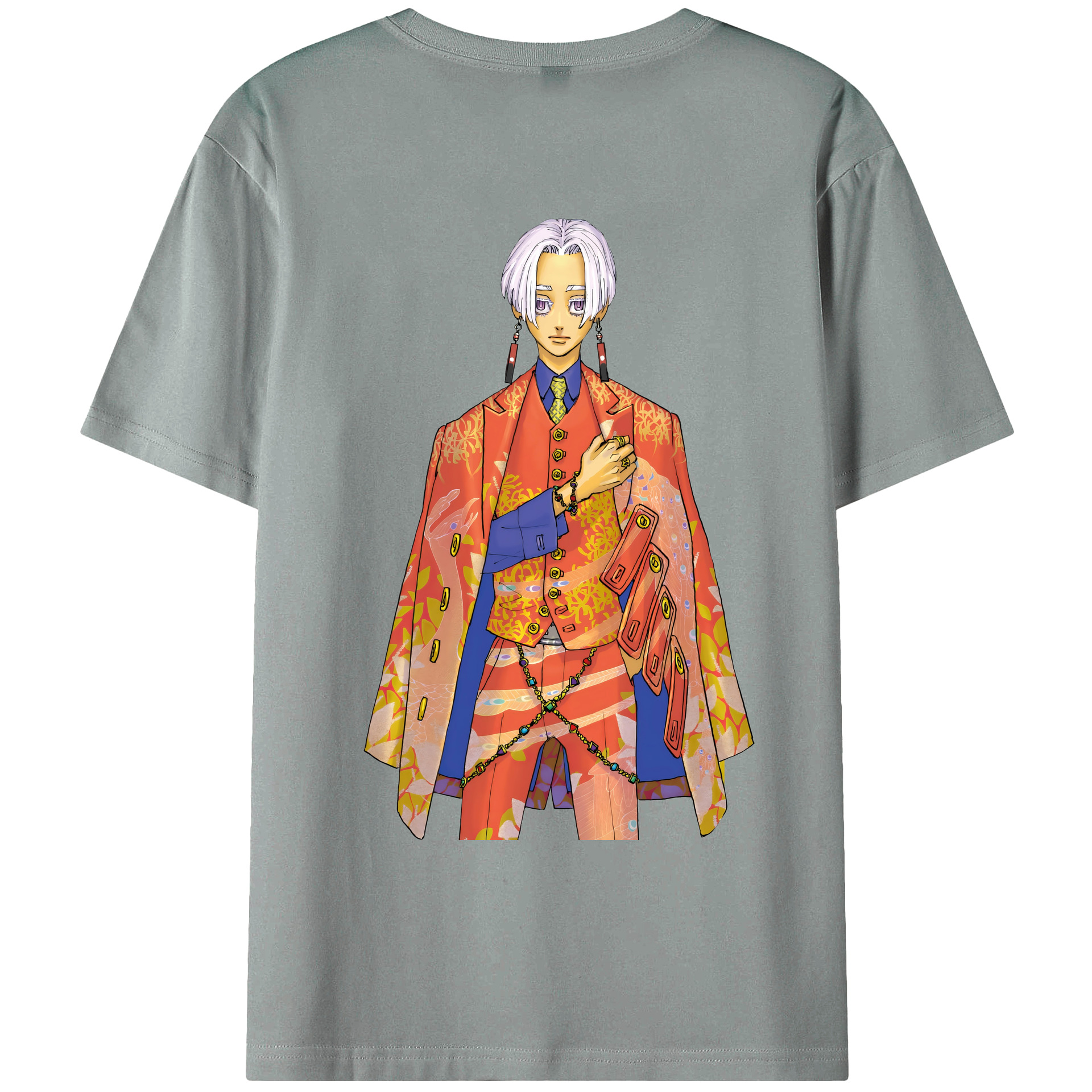 （画像用） 東京リベンジャーズ Tokyo Revengers 綿100％ メンズ半袖Tシャツ（バックプリント） 通気性
